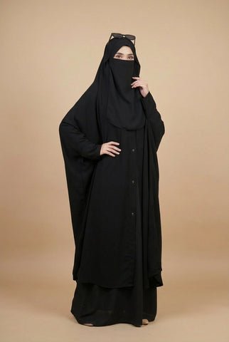 Irani Chadar | Premium Imported Nida Fabric | Front Open