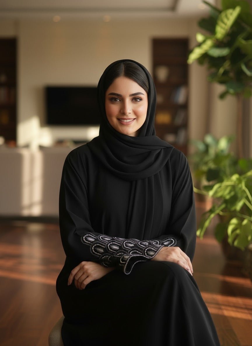 Nayab Embroidery Abaya - 