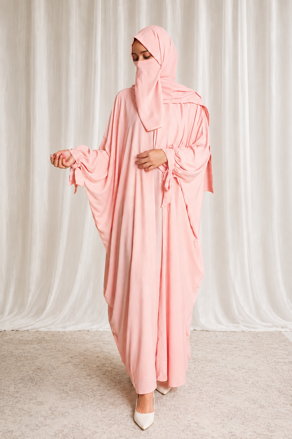 Kaftan Abaya - Peach