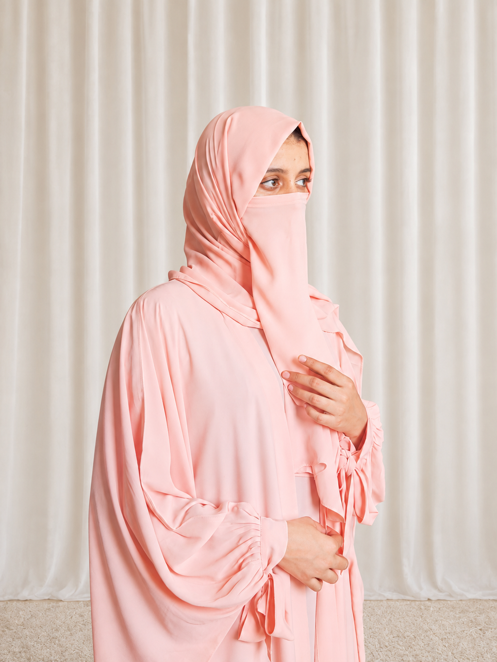 Kaftan Abaya - Peach