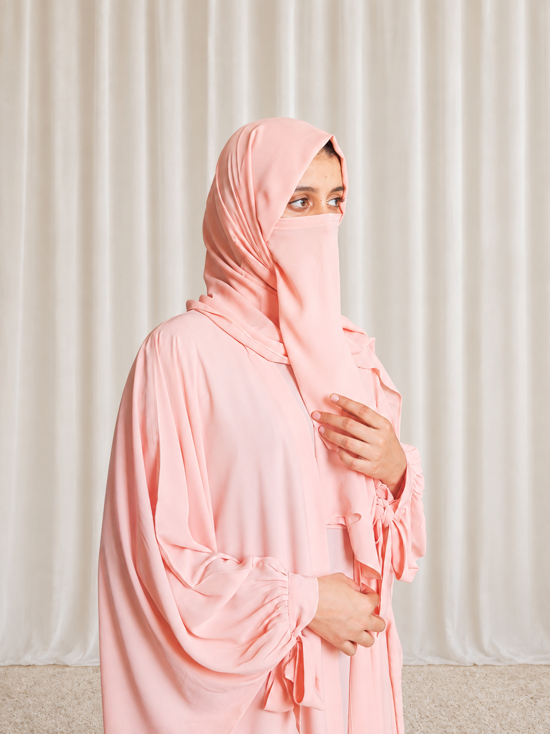 Kaftan Abaya - Peach