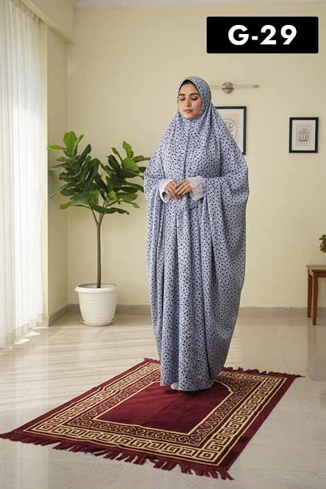 Premium Namaz Chadar with Lace Sleeves - 