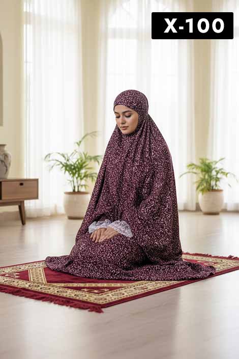 Premium Namaz Chadar with Lace Sleeves - 