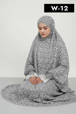 Premium Namaz Chadar with Lace Sleeves - 