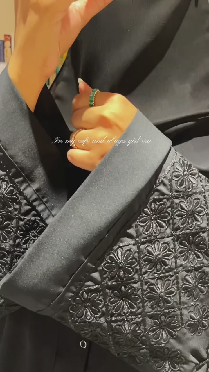 Zahra - Black Embroidery