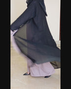 NAAZ - Two layer Abaya ( Inner + Coat )