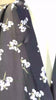 Velvet Flora Black Abaya | Printed Front-Open