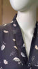 Leaflit Navy Blue Abaya | Printed Front-Open