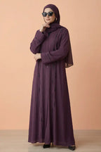 Sakoon Abaya | Stone Front Open Abaya