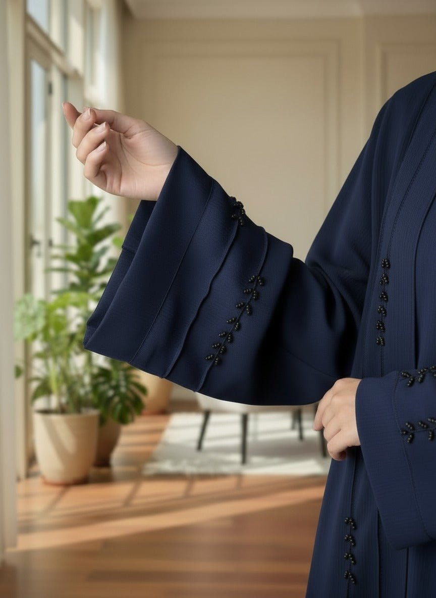 Sakoon Abaya | Stone Front Open Abaya - 