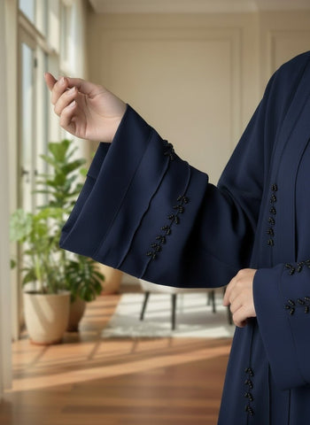 Sakoon Abaya | Stone Front Open Abaya - 