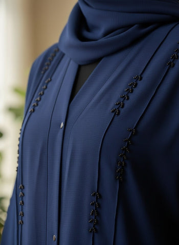 Sakoon Abaya | Stone Front Open Abaya - 