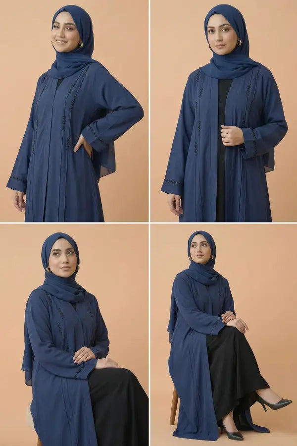Sakoon Abaya | Stone Front Open Abaya