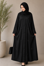 Stone Flower | Front-Open Stone Abaya