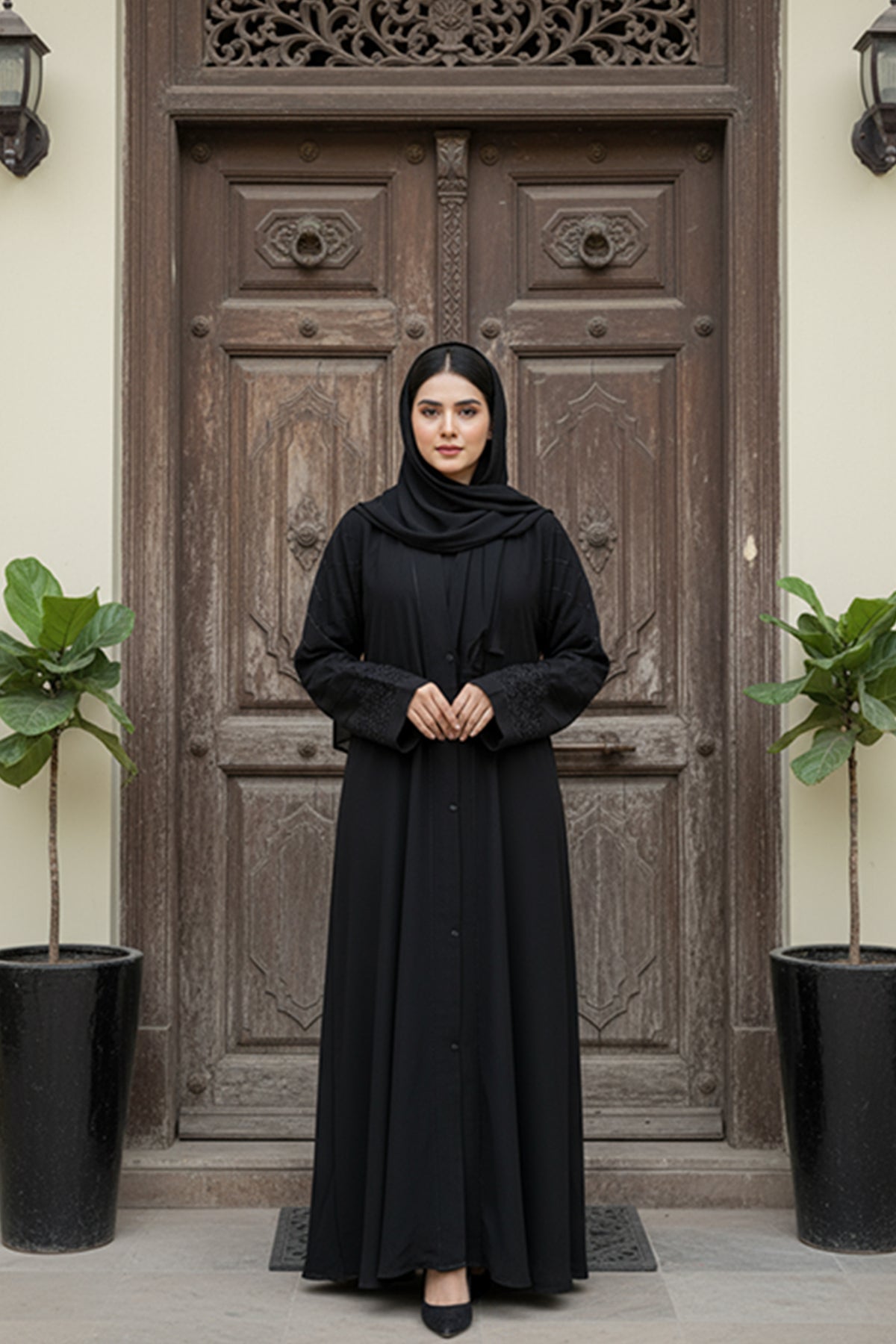 Zahra - Black Embroidery