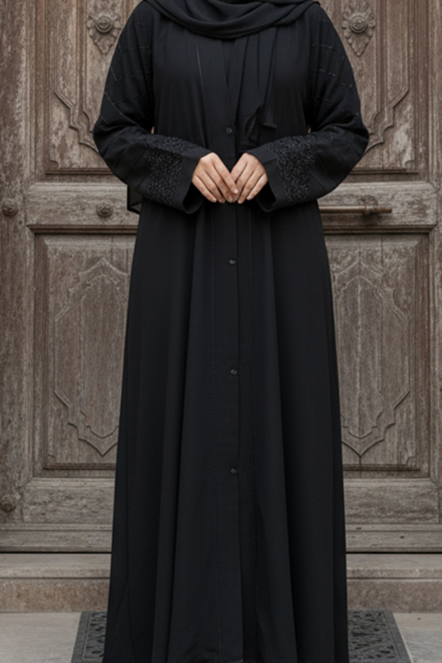 Zahra - Black Embroidery