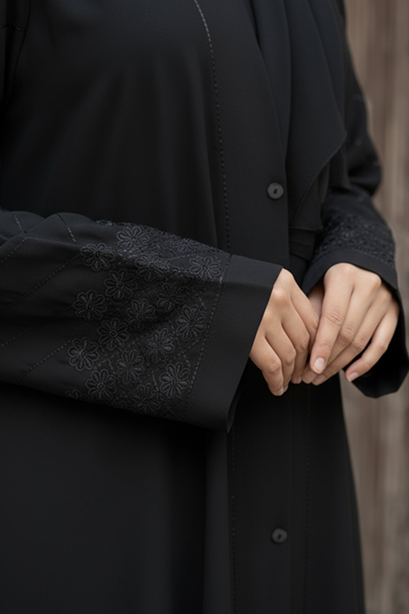 Zahra - Black Embroidery